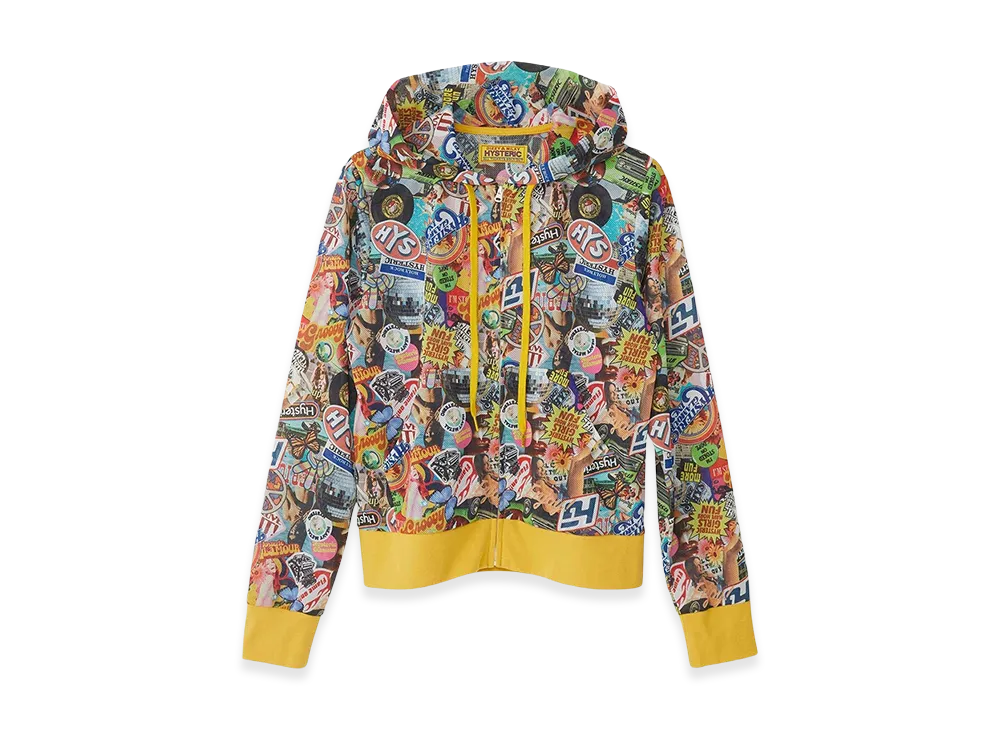 HYSTERIC GLAMOUR Women's Hysteric Glamour Hysteric Groovy Mesh Hoodie "Multi"