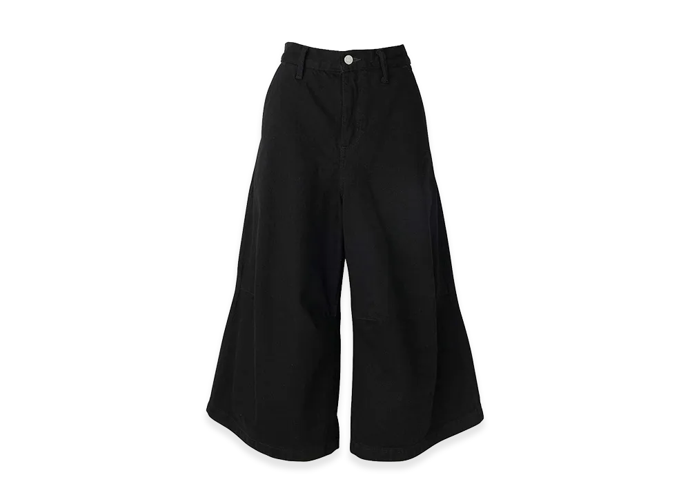 HYSTERIC GLAMOUR Women's Hysteric Glamour Knee Darts Denim Half Pants "Black"