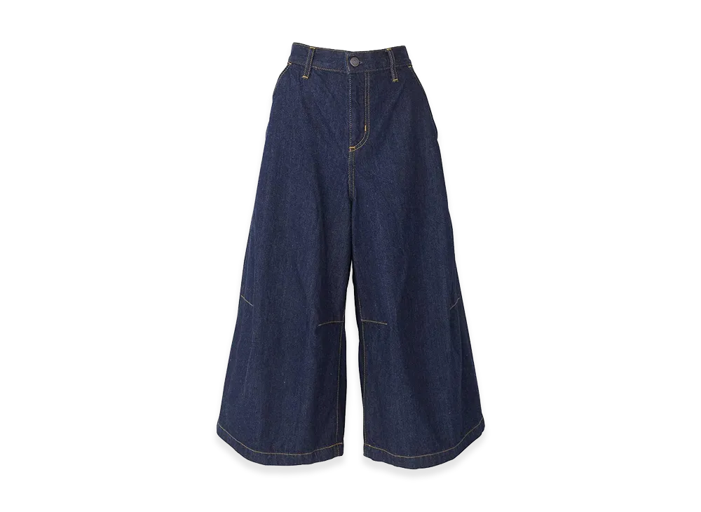 HYSTERIC GLAMOUR Women's Hysteric Glamour Knee Darts Denim Half Pants "Light Indigo Blue"