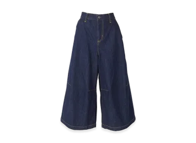 HYSTERIC GLAMOUR Women's Hysteric Glamour Knee Darts Denim Half Pants "Light Indigo Blue"