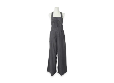 HYSTERIC GLAMOUR Women's Hysteric Glamour Guitar Girl Cotton Linen Denim Overalls "Black"