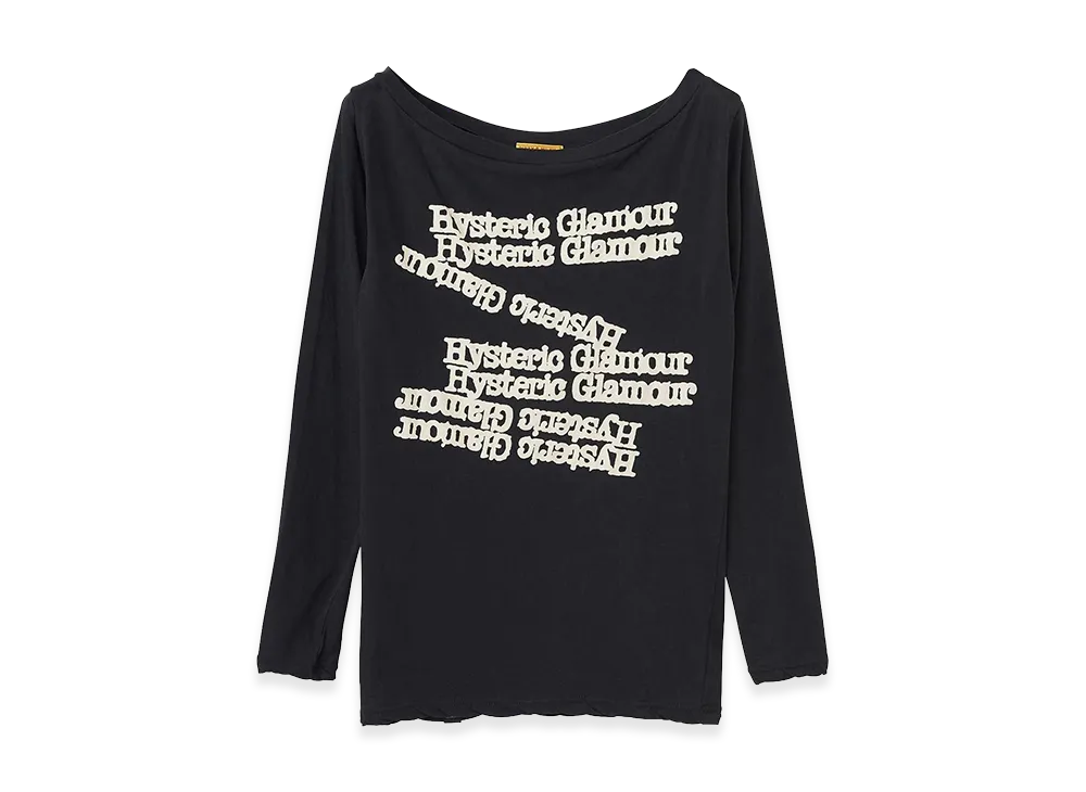 HYSTERIC GLAMOUR Women's Hysteric Glamour Typewriter Logo T-Shirt "Black"