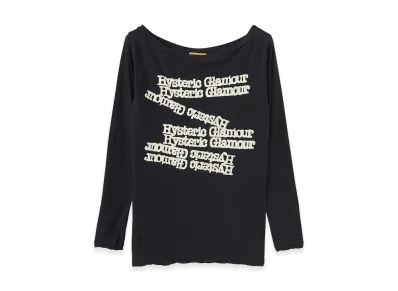 HYSTERIC GLAMOUR Women's Hysteric Glamour Typewriter Logo T-Shirt "Black"