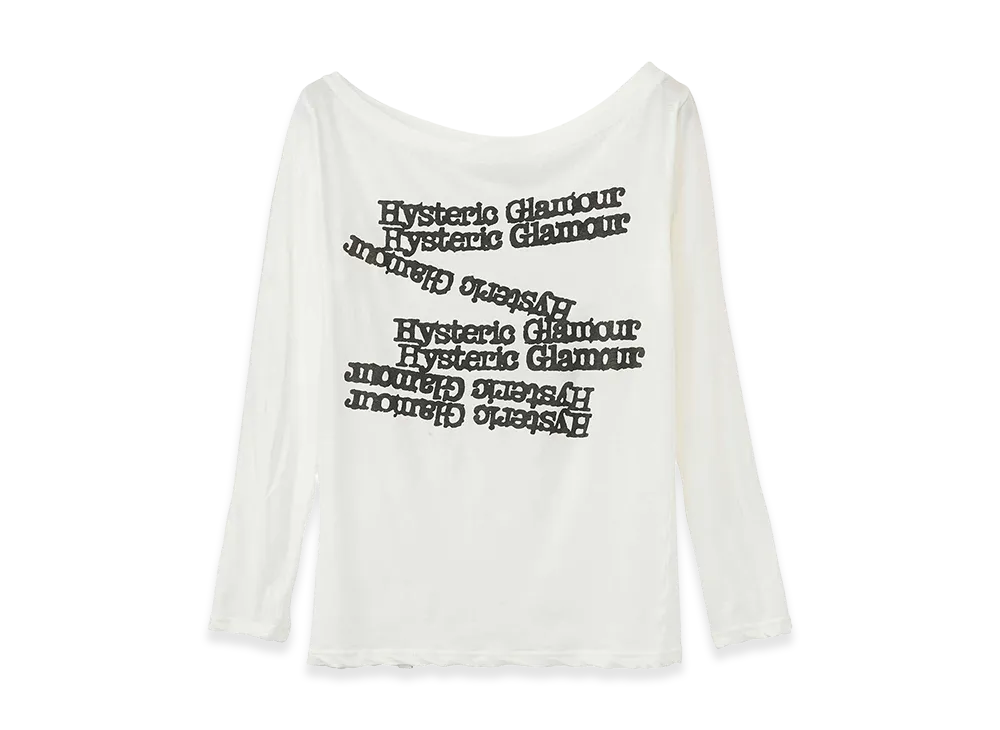 HYSTERIC GLAMOUR Women's Hysteric Glamour Typewriter Logo T-Shirt "White"