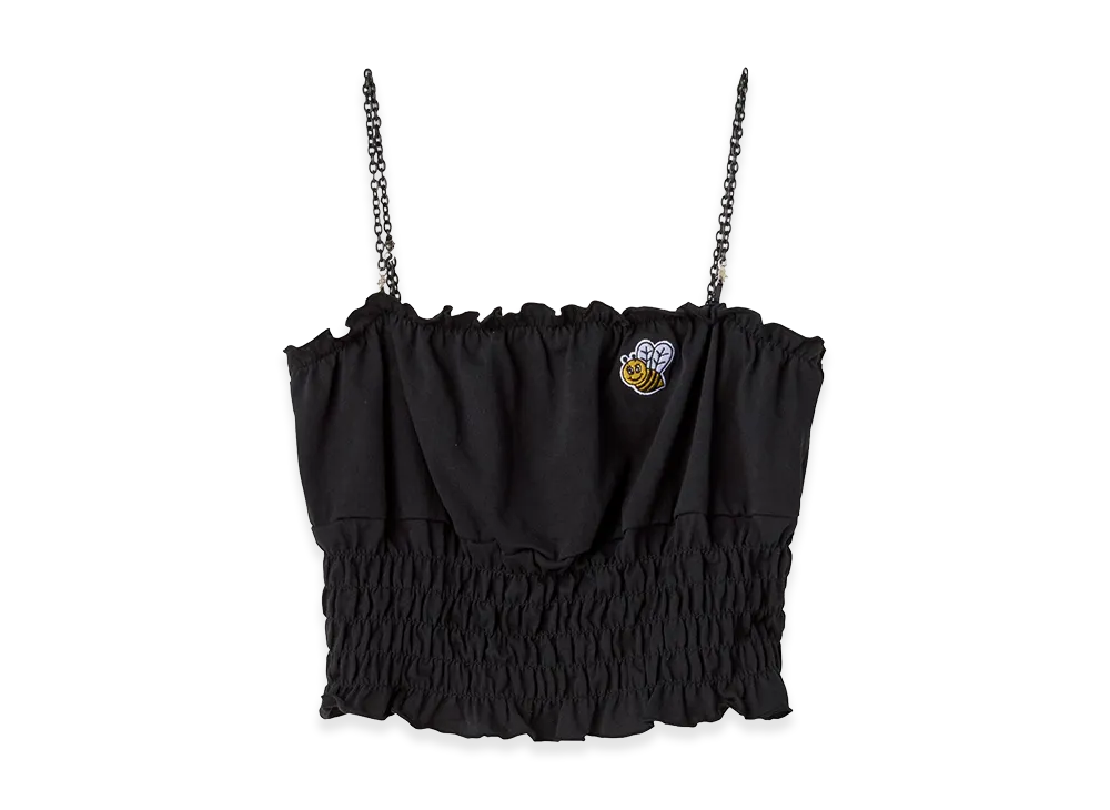 HYSTERIC GLAMOUR Women's Hysteric Glamour Hys Bee Embroidered Camisole "Black"