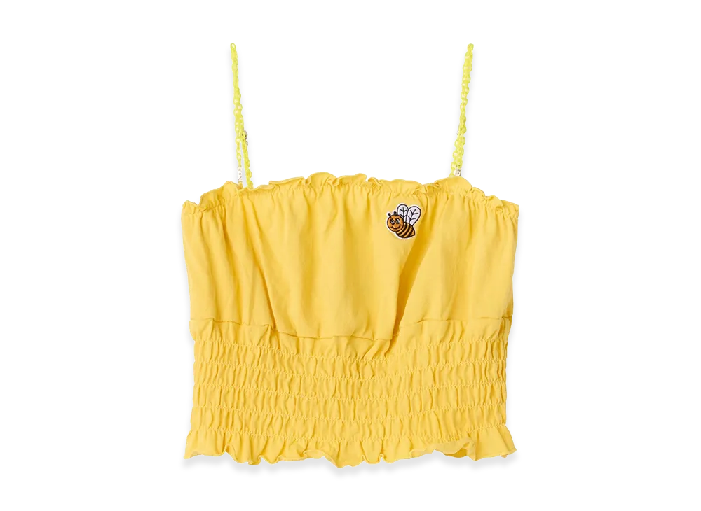 HYSTERIC GLAMOUR Women's Hysteric Glamour Hys Bee Embroidered Camisole "Yellow"