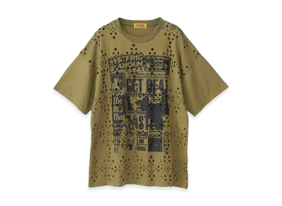 HYSTERIC GLAMOUR Women's Hysteric Glamour Daily Hysteric Oversized T-Shirt "Khaki"