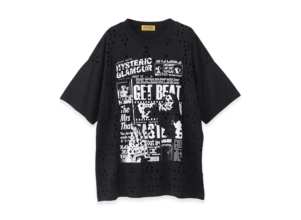 HYSTERIC GLAMOUR Women's Hysteric Glamour Daily Hysteric Oversized T-Shirt "Black"