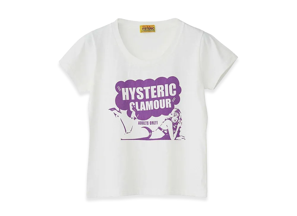 HYSTERIC GLAMOUR Women's Hysteric Glamour Hysteric Club Crop T-Shirt "White"