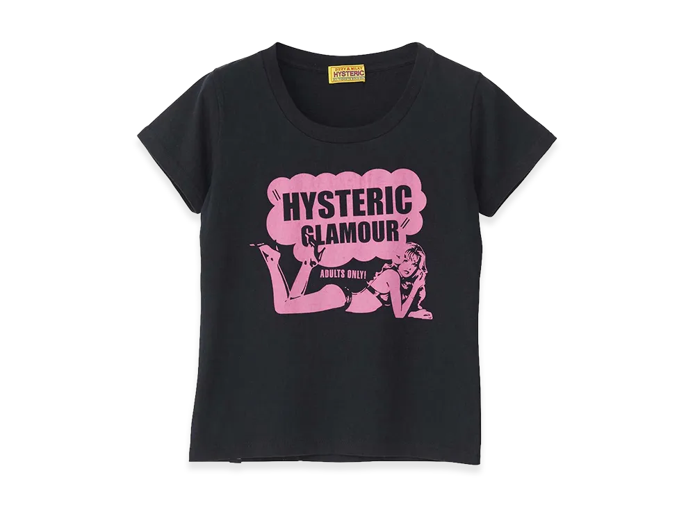 HYSTERIC GLAMOUR Women's Hysteric Glamour Hysteric Club Crop T-Shirt "Black"