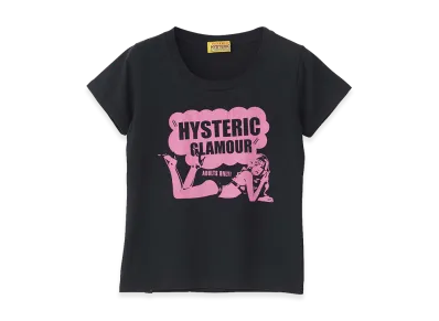 HYSTERIC GLAMOUR Women's Hysteric Glamour Hysteric Club Crop T-Shirt "Black"
