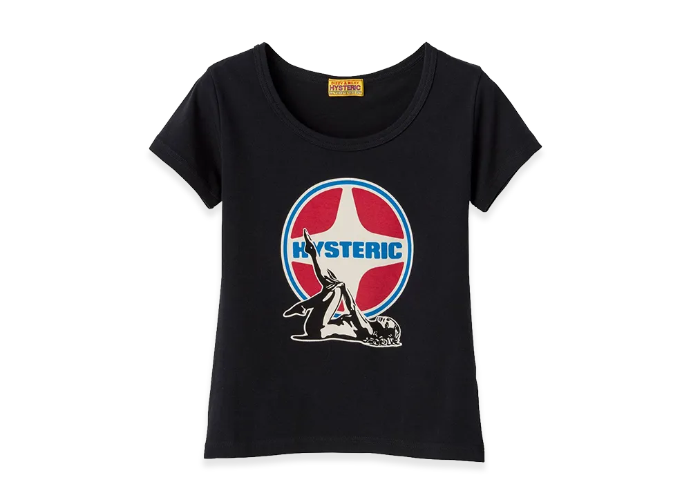 HYSTERIC GLAMOUR Women's Hysteric Glamour Leisure Woman Crop T-Shirt "Black"