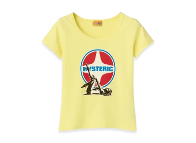 HYSTERIC GLAMOUR Women's Hysteric Glamour Leisure Woman Crop T-Shirt "Yellow"