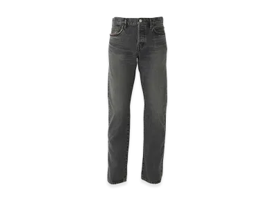 HYSTERIC GLAMOUR Hys SP Processed Slim Straight Denim Pants "Black"