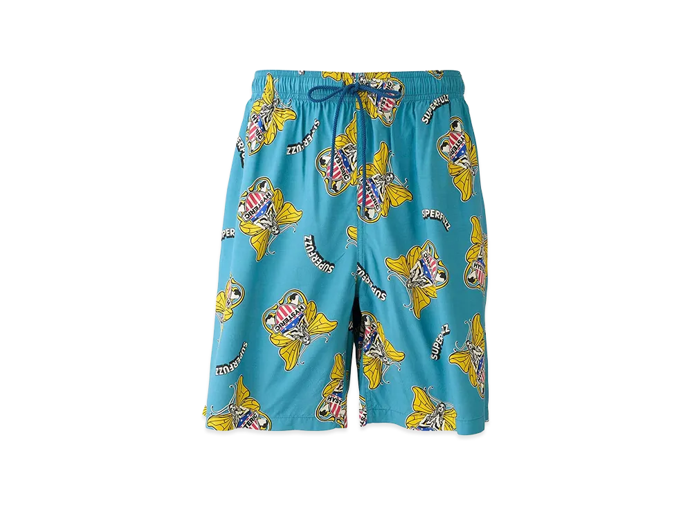 HYSTERIC GLAMOUR Levitated Girl Easy Shorts "Other Blue"
