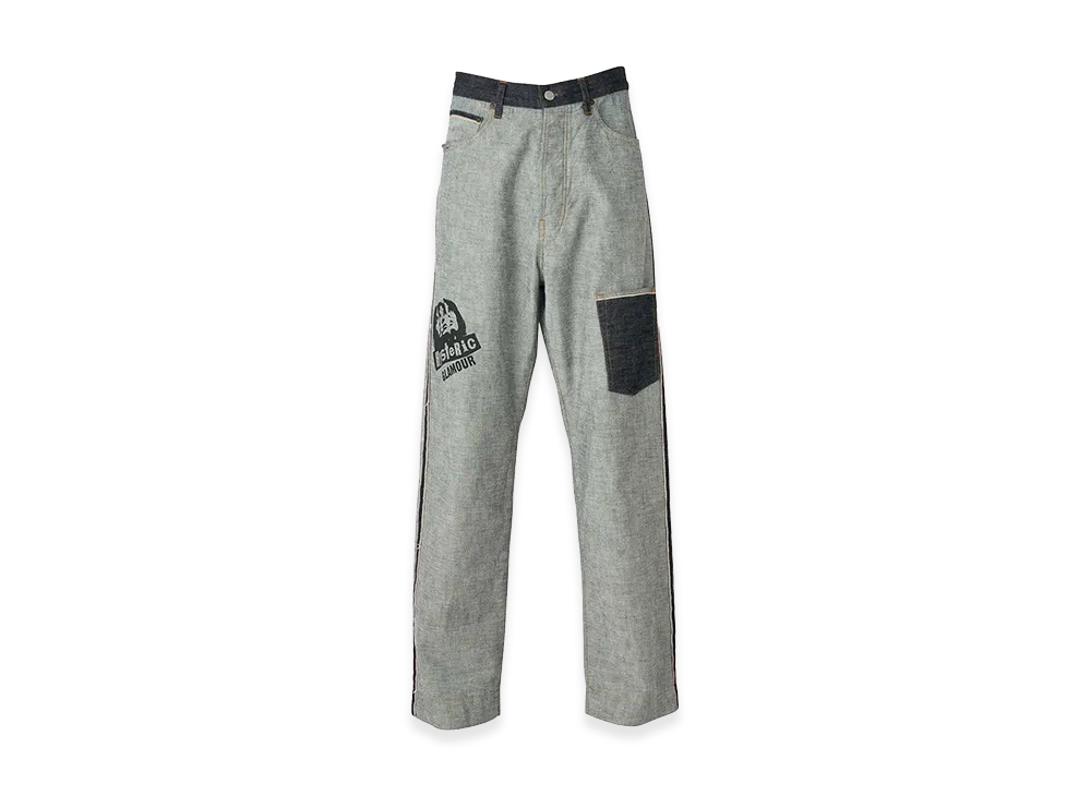 HYSTERIC GLAMOUR Multi Woman Inside Out Denim Pants "Light Indigo Blue"
