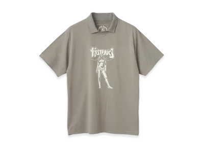 HYSTERIC GLAMOUR Bad Ass Mama Polo Neck Functional T-Shirt "Khaki"