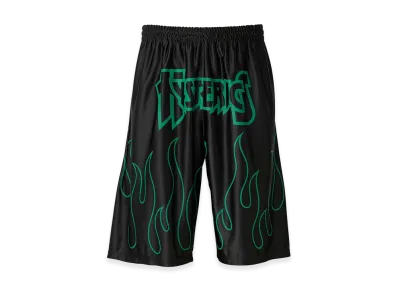 HYSTERIC GLAMOUR Fire Hysteric Half Pants "Black"