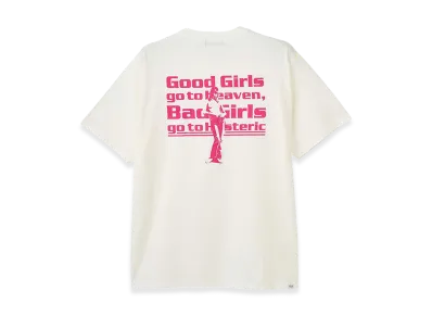 HYSTERIC GLAMOUR Good Bad Girls T-Shirt "White"