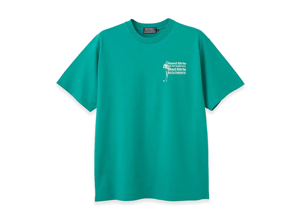 HYSTERIC GLAMOUR Good Bad Girls T-Shirt "Green"
