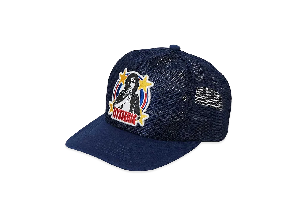 HYSTERIC GLAMOUR Woman Banana Patch All Mesh Cap "Other Navy"