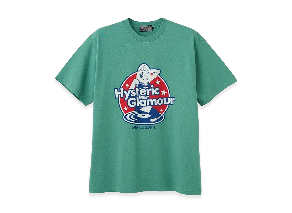 HYSTERIC GLAMOUR Hysteric Records T-Shirt "Green"
