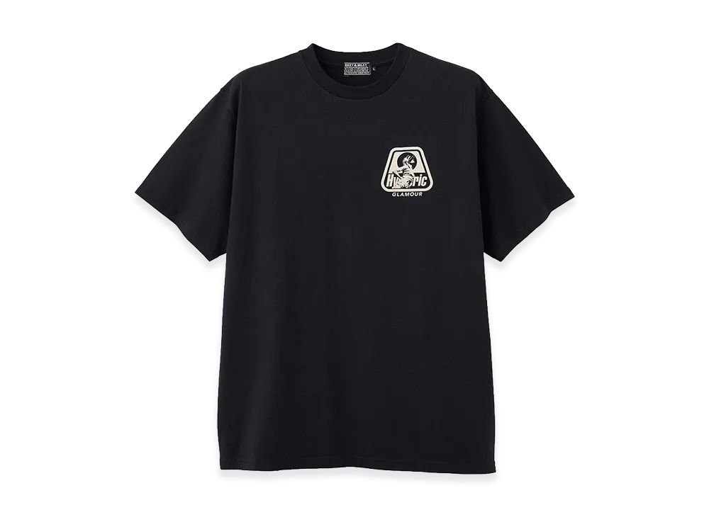 D (傷や汚れあり)】DEVIL 総柄切替 プリント 半袖Tシャツ