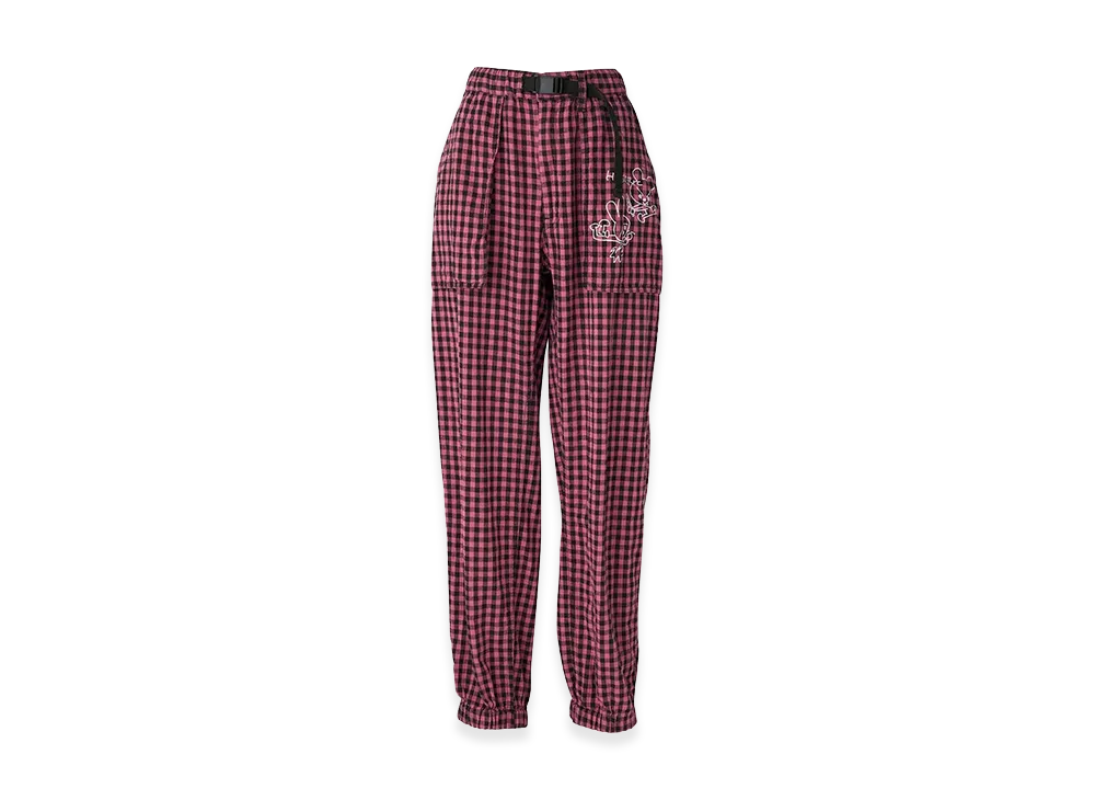HYSTERIC GLAMOUR Women's Ben & Lucy Gingham Check Work Pants "Pink"