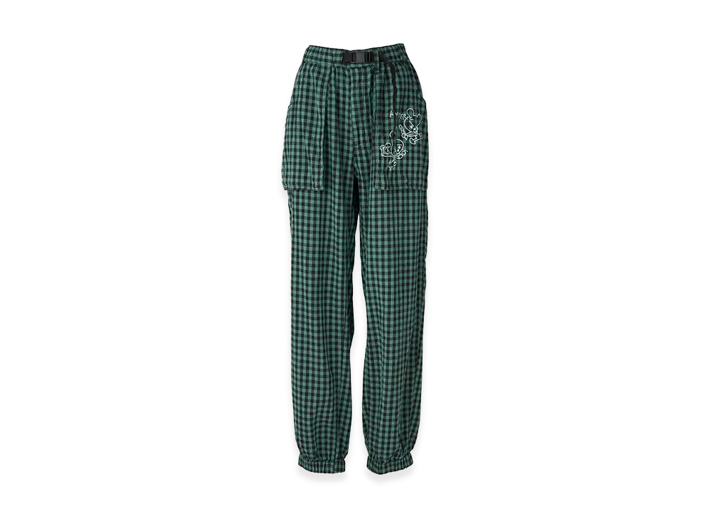 HYSTERIC GLAMOUR Women's Ben & Lucy Gingham Check Work Pants "Green"