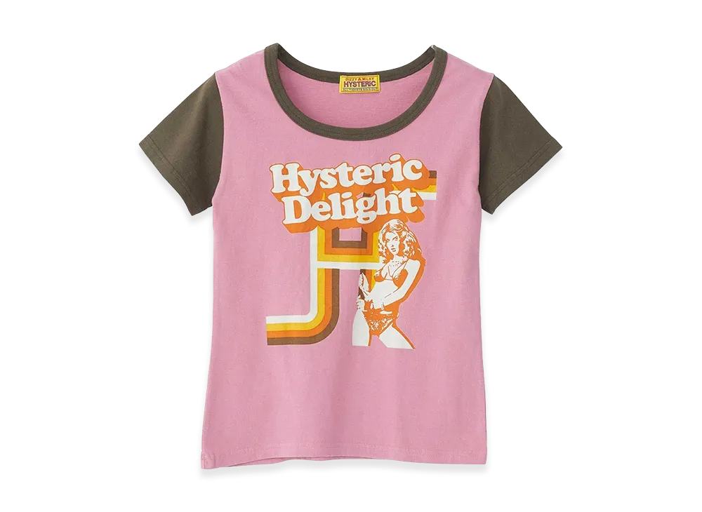 HYSTERIC GLAMOUR Women's Hysteric Delight Baby Tee "Pink"