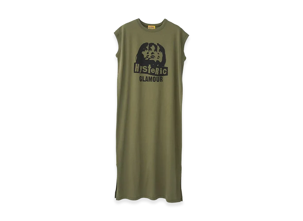 HYSTERIC GLAMOUR Women's Multi Woman Dress "Khaki"
