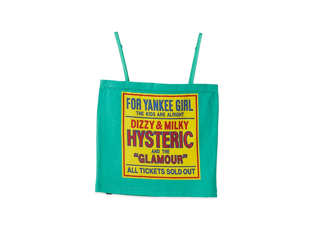 HYSTERIC GLAMOUR Women's Dizzy & Milky Camisole "Green"