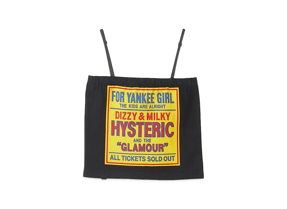 HYSTERIC GLAMOUR Women's Dizzy & Milky Camisole "Black"