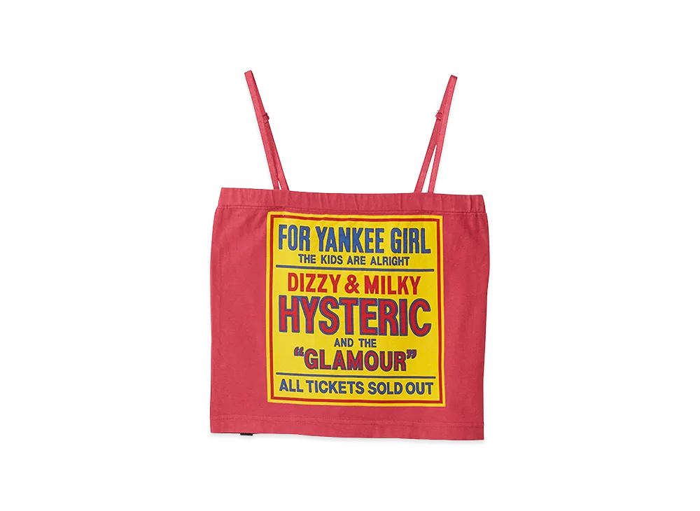 HYSTERIC GLAMOUR Women's Dizzy & Milky Camisole "Pink"