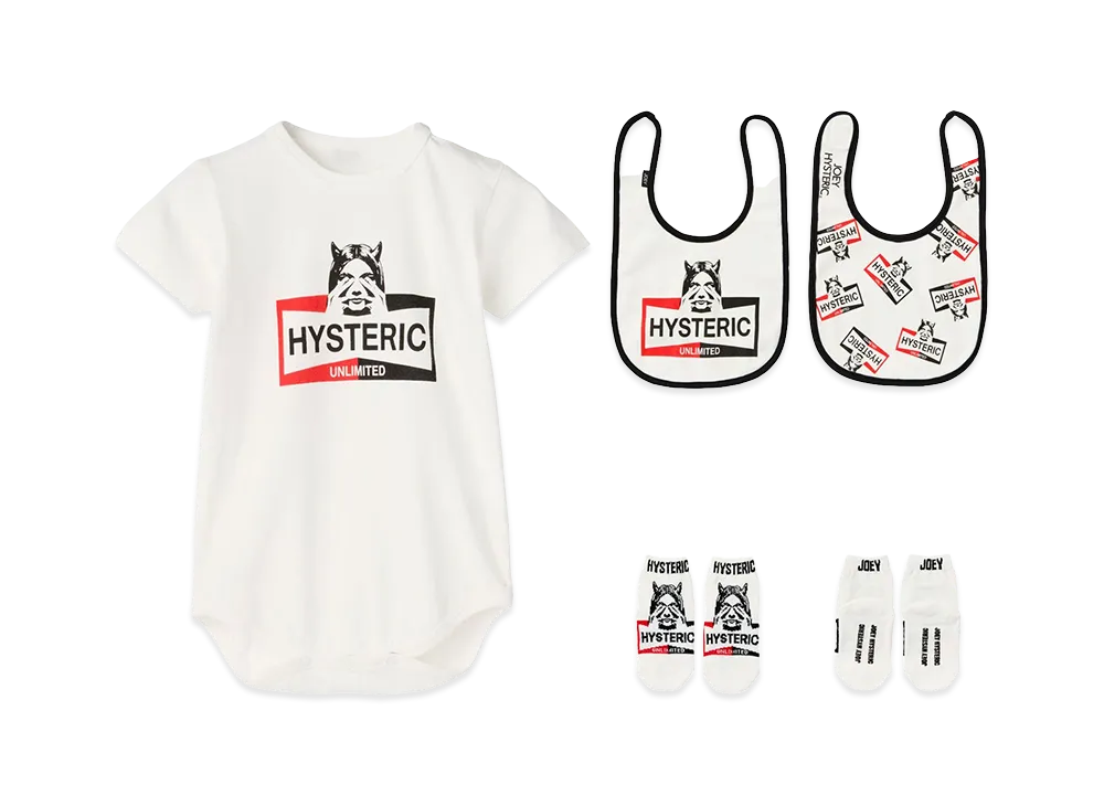 HYSTERIC GLAMOUR Kids Hysteric Unlimited Baby Gift Set "White"