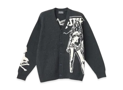 HYSTERIC GLAMOUR Hysteric Woman Knit Cardigan "Top Gray"