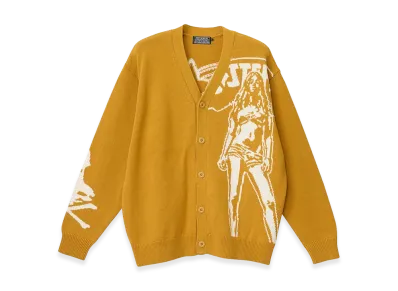 HYSTERIC GLAMOUR Hysteric Woman Knit Cardigan "Yellow"
