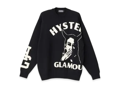 HYSTERIC GLAMOUR Speak No Evil Knit Sweater "Black"
