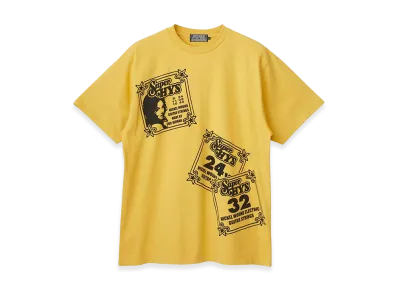 HYSTERIC GLAMOUR HG Guitar Strings T-Shirt "Yellow"