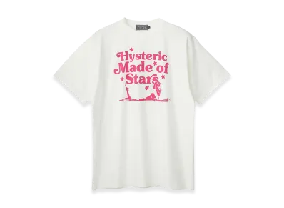 HYSTERIC GLAMOUR Made Of Stars T-Shirt "White"