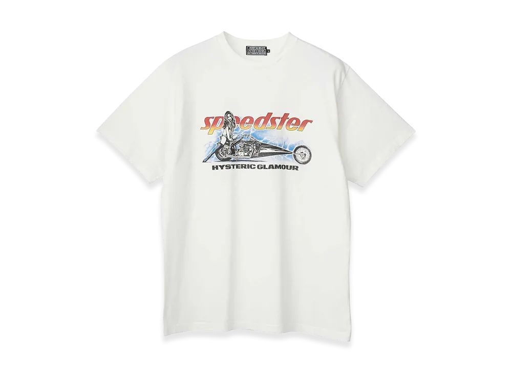 HYSTERIC GLAMOUR Speedster Heavy Metal T-Shirt "White"
