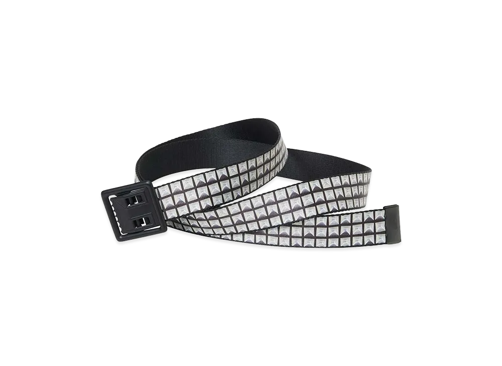 HYSTERIC GLAMOUR Studs Print Tape Belt "Black"