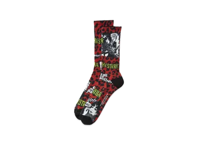 HYSTERIC GLAMOUR Vampirella/Call Me Panther Sports Socks "Red"