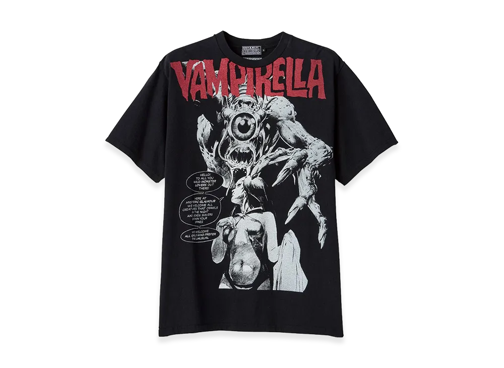 HYSTERIC GLAMOUR Vampirella/Wild Monster T-Shirt "Black"