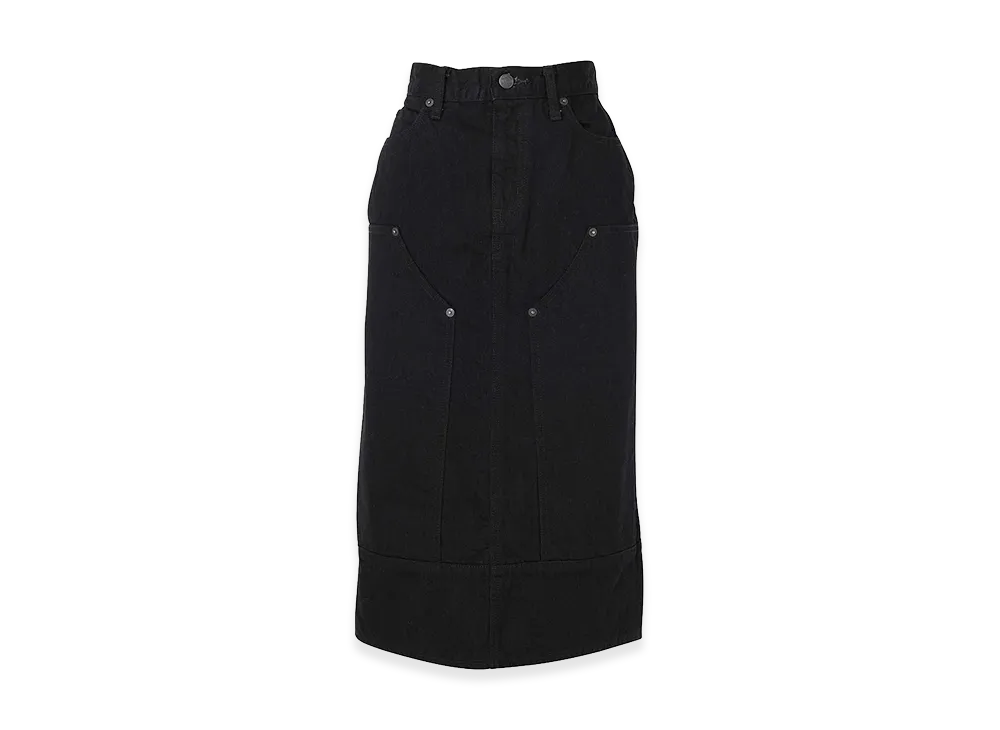 HYSTERIC GLAMOUR Women's Double Knee Denim Skirt "Black"