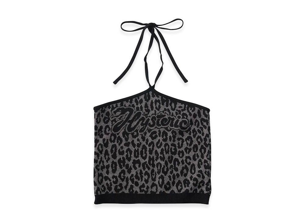 HYSTERIC GLAMOUR Women's Snake Logo Jacquard Halter Neck "Black"