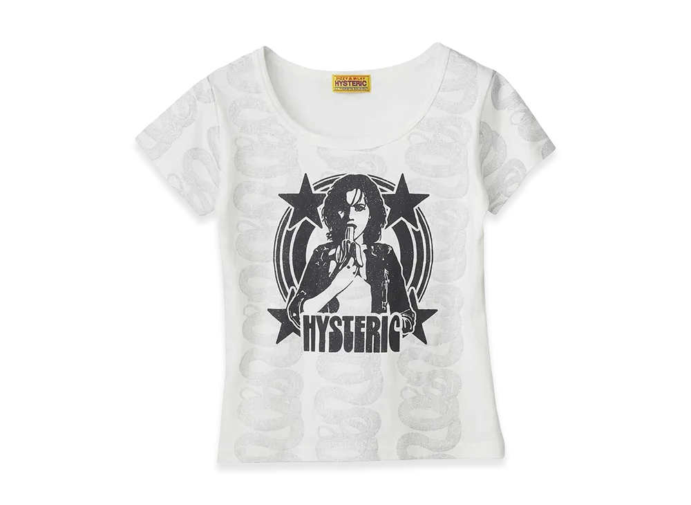 HYSTERIC GLAMOUR Women's Banana Girl Baby T-Shirt "White"
