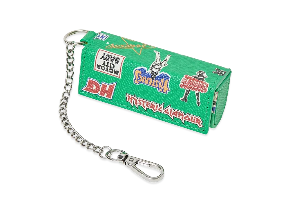 HYSTERIC GLAMOUR Women's Rock City Lip Case "Green"