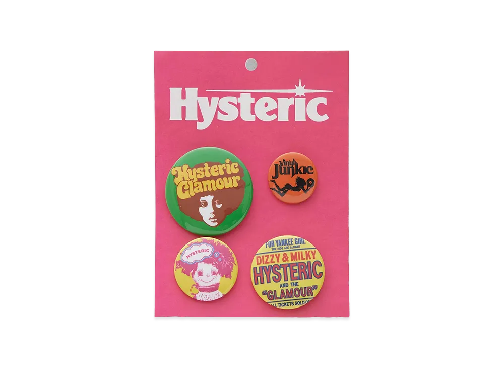 HYSTERIC GLAMOUR Women's Button Badge Set "Multi"