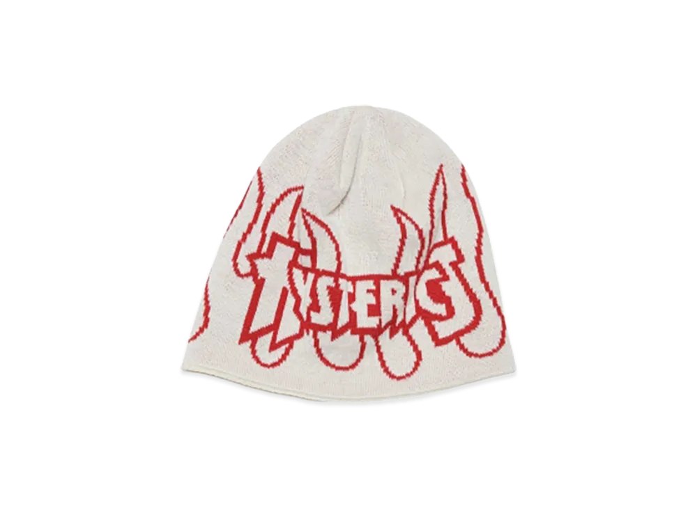 HYSTERIC GLAMOUR Fire Hysteric Beanie "Yellow"